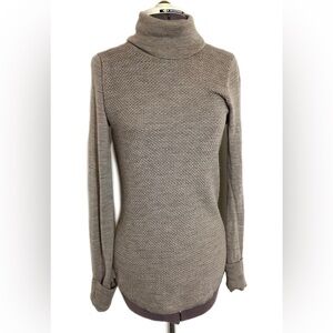 Adrienne Vittadini Extra Fine Merino Wool Sweater S Clean Girl Neutral Capsule